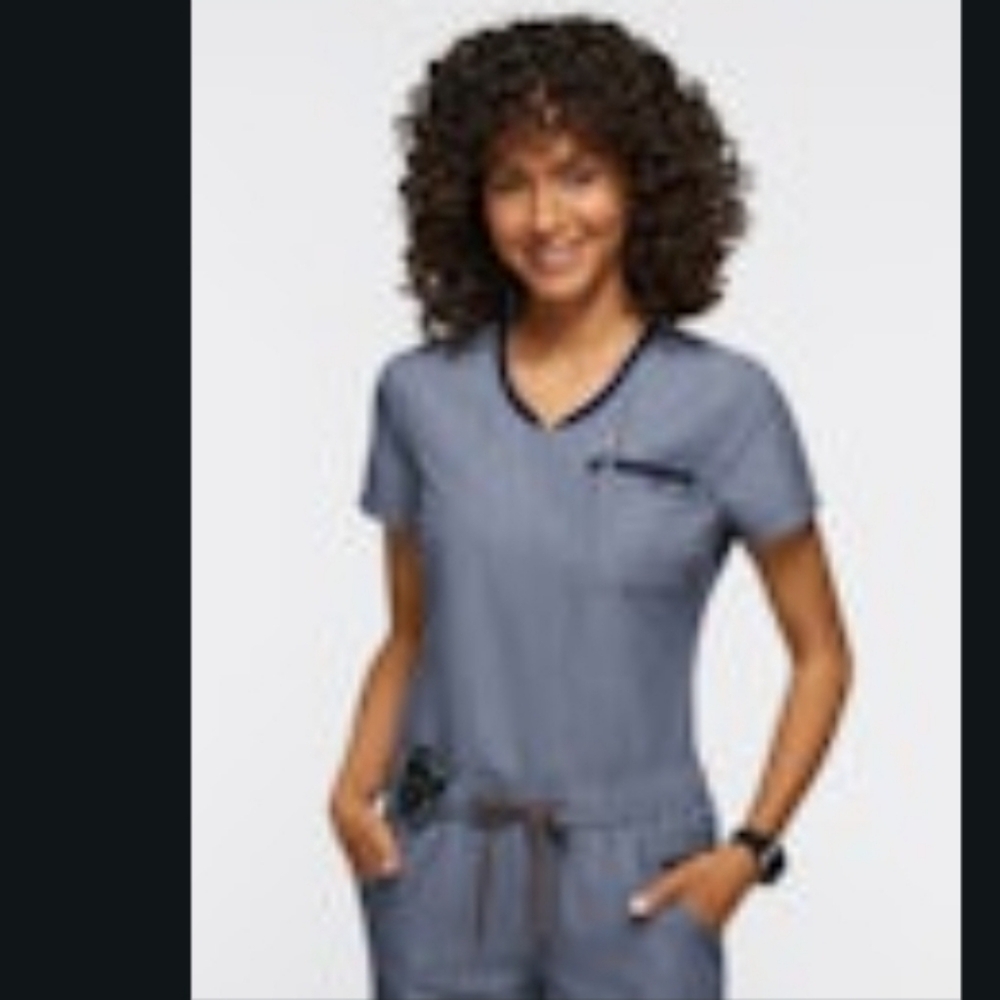 Set Of Jaanuu Scrubs Heather Navy
